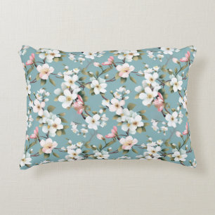 Cojín Decorativo Dogwood azul de primavera