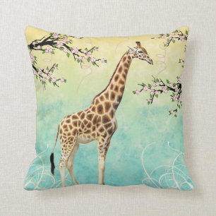 Cojín Decorativo Dogwood de la jirafa
