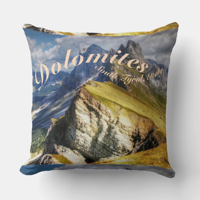 Cojín Decorativo Dolomitas Tirol del Sur Italia (Anverso)
