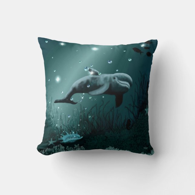 Cojín Decorativo Dolphin Dream (Anverso)