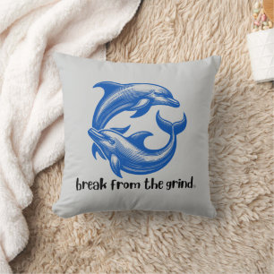 Cojín Decorativo Dolphins BFTG Pillow