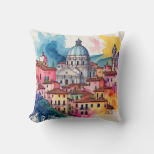 Cojín Decorativo Domo de aldea italiana - Encanto acuático