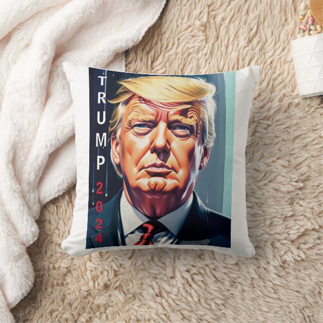 Cojín decorativo DONALD TRUMP 2024 (16" X 16") (Manta)