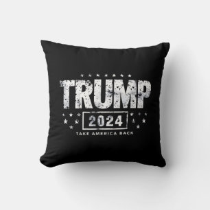 Cojín Decorativo Donald Trump 2024 Recuperemos América Elecciones 