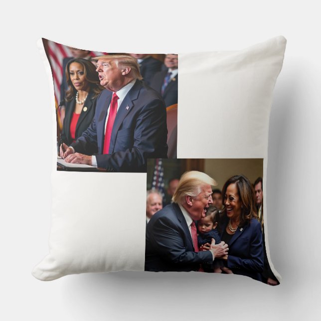 Cojín Decorativo Donald Trump Kamala harris (Anverso)