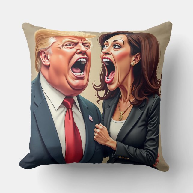Cojín Decorativo Donald Trump Kamala harris (Anverso)