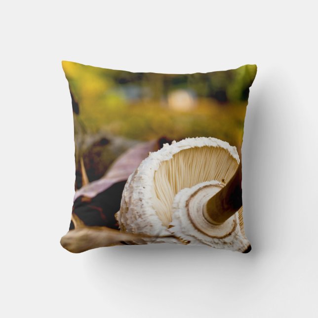 Cojín Decorativo ¿Dónde está Alice? La vida de los hongos (Anverso)