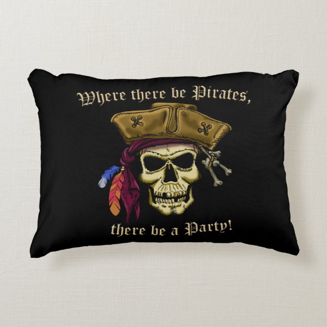 Cojín Decorativo Donde haya piratas (Anverso)