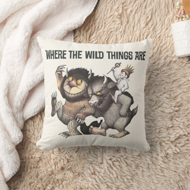 Cojín Decorativo Donde las cosas salvajes son personajes (Manta)