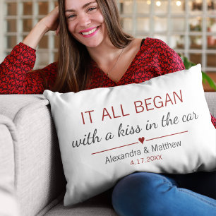 Cojín Decorativo Donde Todo Comenzó Parejas Personalizadas Romántic