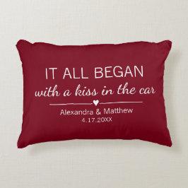 Cojín Decorativo Donde Todo Empezó Parejas Personalizadas Romántica