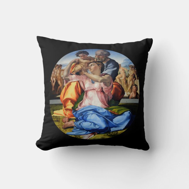 Cojín Decorativo Doni Tondo, Doni Madona, Michelangelo, 1507 (Anverso)