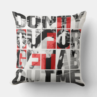 Cojín Decorativo Don't You Forget About Me Black White Red