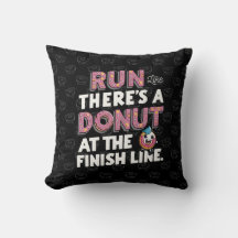 Donut at the Finish Line Funny Fitness Motivation