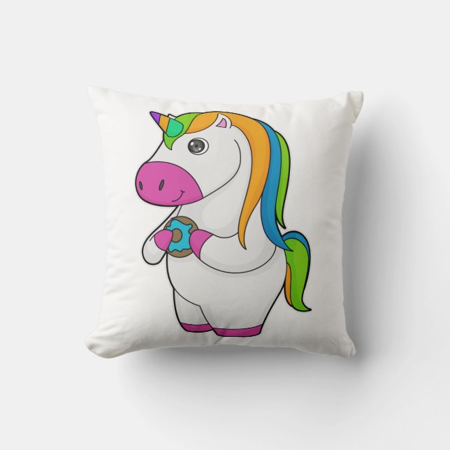 Cojín Decorativo Donut de Unicorn (Anverso)