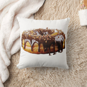 Cojín Decorativo Donut decadente de SlipperyJoe's cubierto de grues