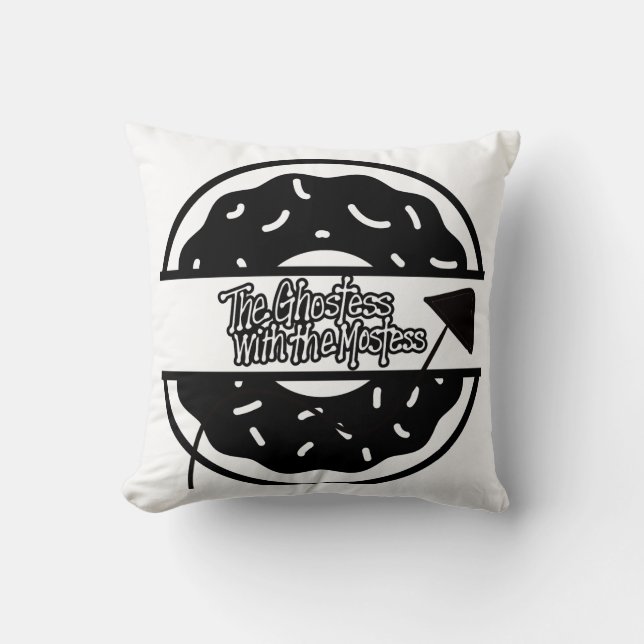 Cojín decorativo Donut divertido (Anverso)