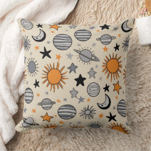 Cojín Decorativo Doodle Celestial Caprichoso
