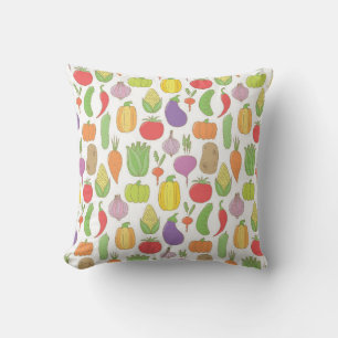 Cojín Decorativo Doodle dibujado a mano de vintage con fondo transp