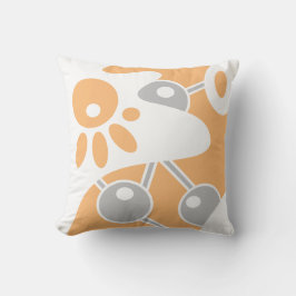 Cojín Decorativo Doodle moderno gris gris 1