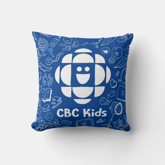 Cojín Decorativo Doodle para niños de CBC (Anverso)