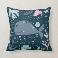 Doodle submarino de ballena dormido
