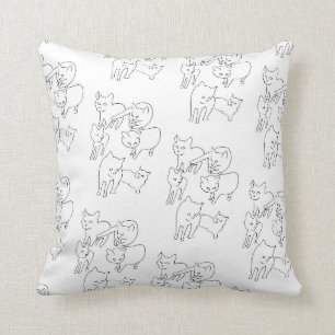Cojín Decorativo Doodles de gato