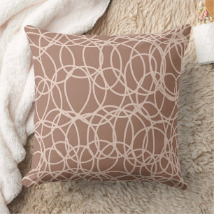 Cojín Decorativo Doodles dibujados a mano de Mocha Mousse (2)
