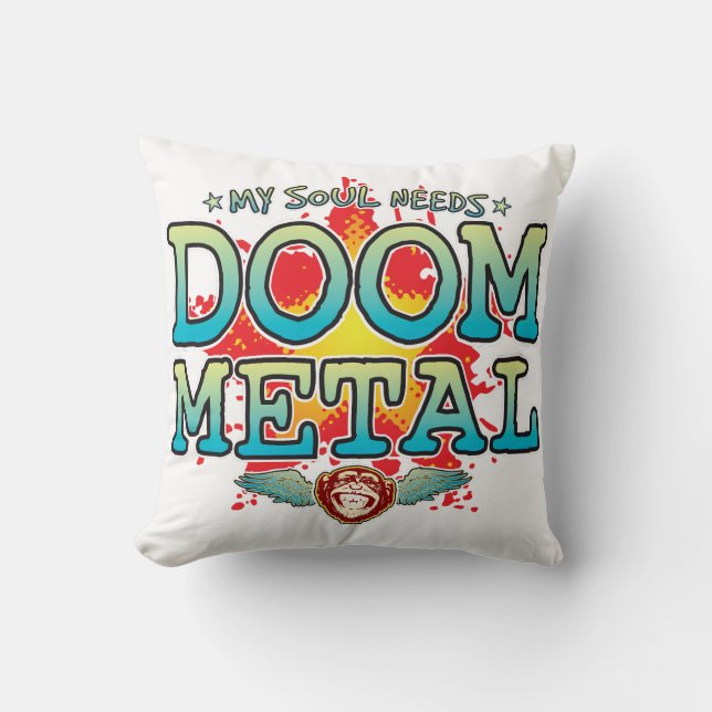 Cojín Decorativo Doom Metalizado Soul Cushion (Anverso)