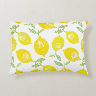 Cojín Decorativo Dopa dibujada a mano patrón de fruta tropical back