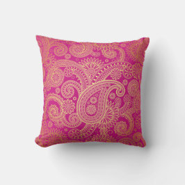 Cojín Decorativo Dorado Swirls American Mojo Pillow