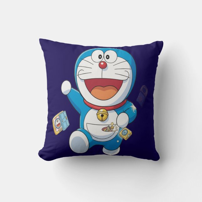 Cojín Decorativo Doraemon Pillow – Fun & Gadget Style (Anverso)