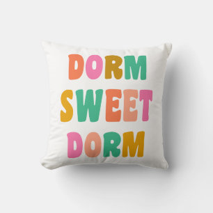 Cojín Decorativo Dorm Sweet Dorm Colorful Lettering Green Pink