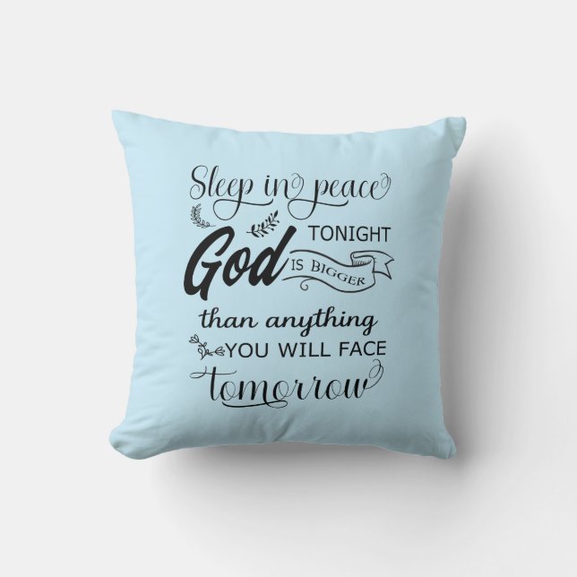 Cojín Decorativo Dormir En Paz (Anverso)