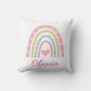 Cojín Decorativo Dormitorio personalizado de niña en colores pastel