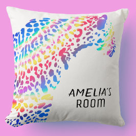 Cojín Decorativo Dormitorio personalizado de Rainbow Jaguar