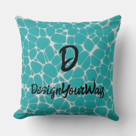 Cojín Decorativo dormitorio retro de estilo animado de mediados de