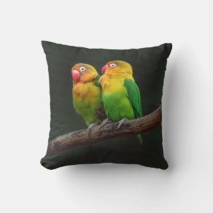 Cojín Decorativo Dos aves amorosas en una rama