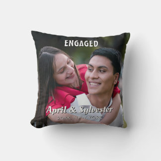 Cojín Decorativo Dos Corazones Un Amor Foto de Compromiso Personali