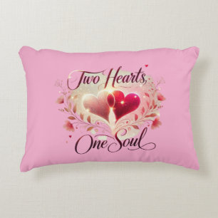Cojín Decorativo Dos Corazones Una Alma