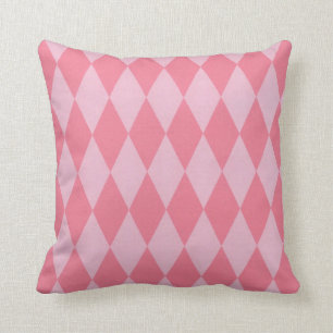 Cojín Decorativo Dos entonaron a Harlequins rosados