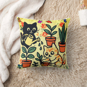 Cojín Decorativo Dos gatos
