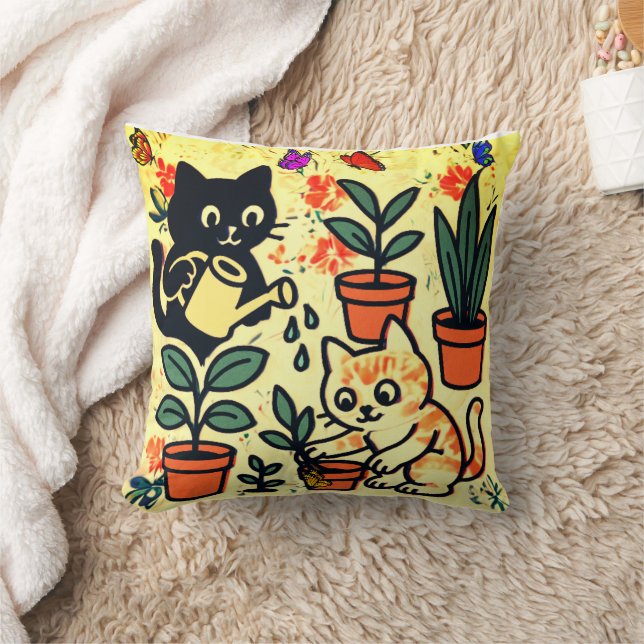 Cojín Decorativo Dos gatos (Manta)