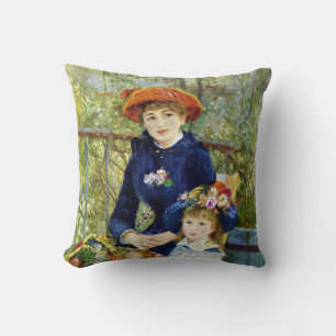 Cojín Decorativo Dos hermanas (en la terraza) de Pierre Renoir