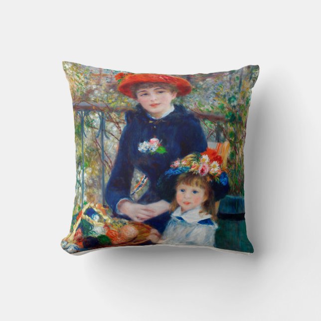 Cojín Decorativo Dos hermanas, Renoir (Anverso)