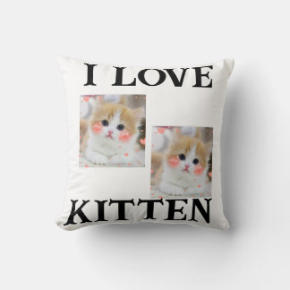 Cojín Decorativo Dos KITTEN Y GRAN FONTNThrow Pillow