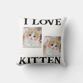 Cojín Decorativo Dos KITTEN Y GRAN FONTNThrow Pillow