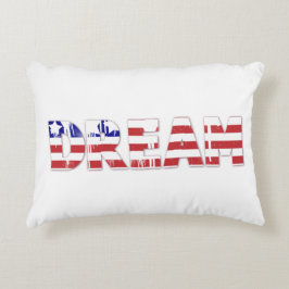 Cojín Decorativo Dos lados Diseños con bandera norteamericana patri