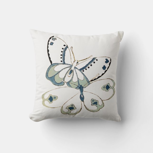 Cojín Decorativo Dos mariposas (Anverso)