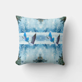 Cojín Decorativo Dos Navidades azules Geese Pillow
